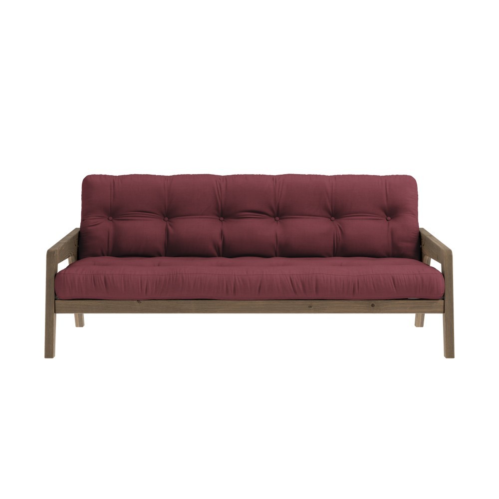 3-seater sofa bed Grab - 710 Bordeaux