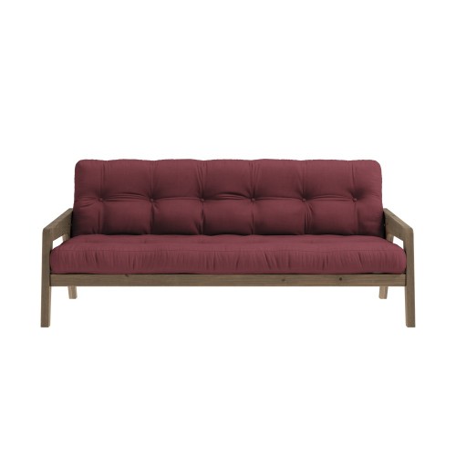 Divano letto 3 posti Grab - 710 Bordeaux