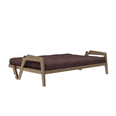 Divano letto 3 posti Grab - 715 Brown 2