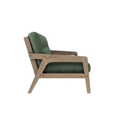 Divano-letto 3 posti Grab - 756 Verde oliva