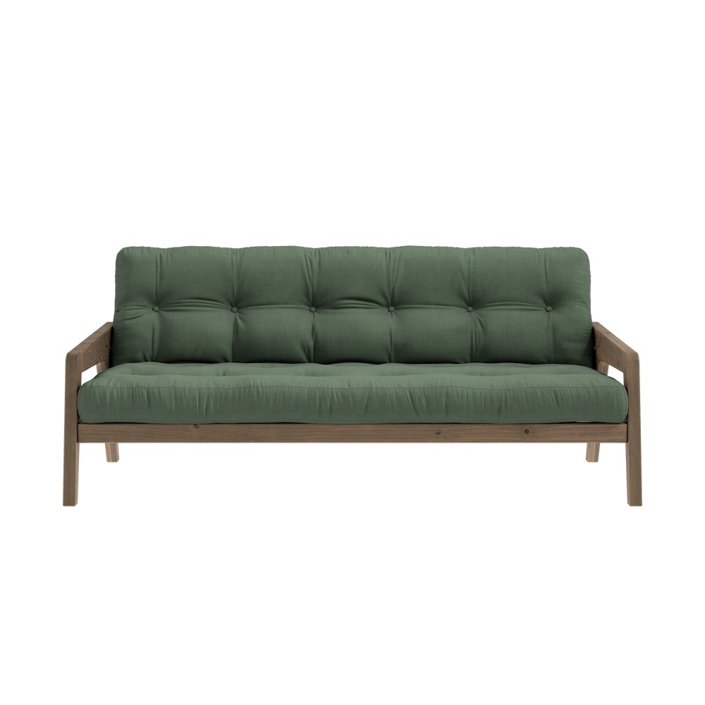 3-seater sofa bed Grab - 756 Olive Green