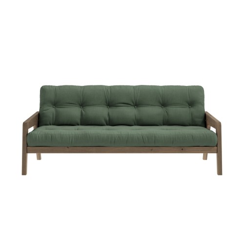 Divano-letto 3 posti Grab - 756 Verde oliva