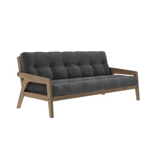 3-seater sofa bed Grab - 511 Charcoal