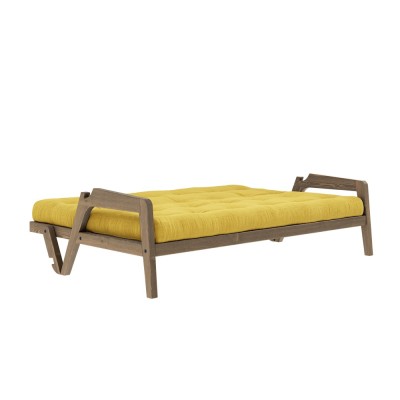 Divano letto a 3 posti Grab - 514 Miele 2