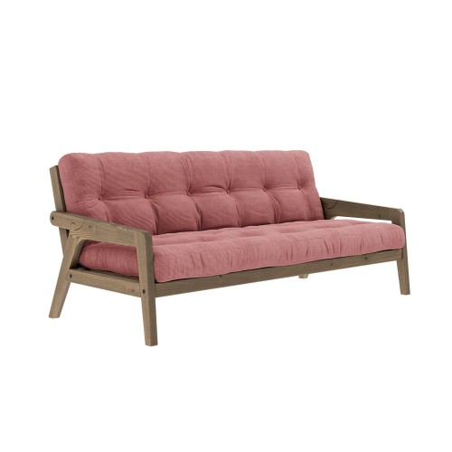 Divano-letto 3 posti Grab - 516 Rosa sorbetto