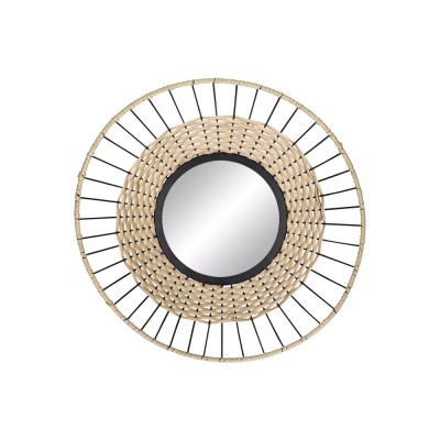 TRIX mirror DIA 40 x H 12 cm - natural/black Pomax