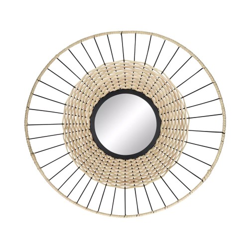 Mirror TRIX DIA 49 x H 16 cm - natural/black