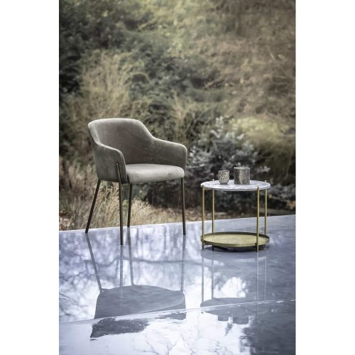 Vassoio S FLEX - DIA 45 x H 2 cm - champagne