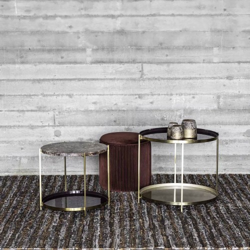 Plateau M FLEX - DIA 55 x H 2 cm - champagne