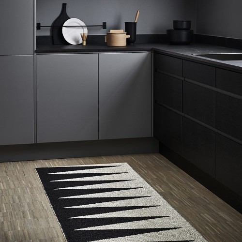 Carpet VIVI Black/Vanilla - 70x150 cm