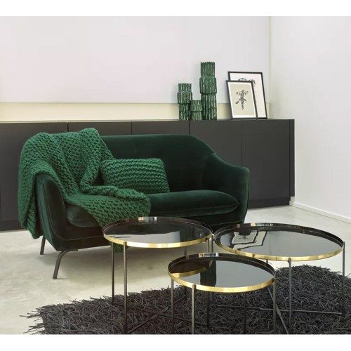 Tablett S FLEX - DIA 45 x H 2 cm - schwarz