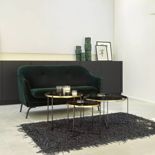 S FLEX dienblad - DIA 45 x H 2 cm - zwart