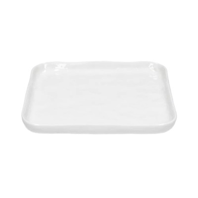 Piatto da dessert PORCELINO SQUARE - bianco Pomax