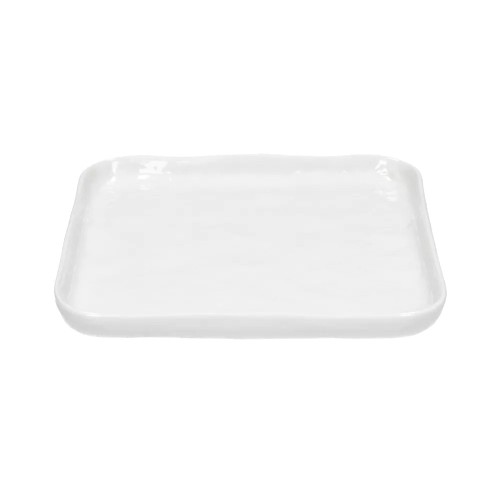 PORCELINO SQUARE dessert plate - white