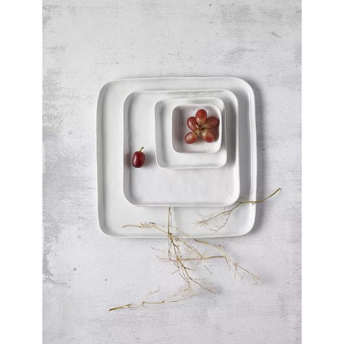 Piatto da portata PORCELINO SQUARE - bianco