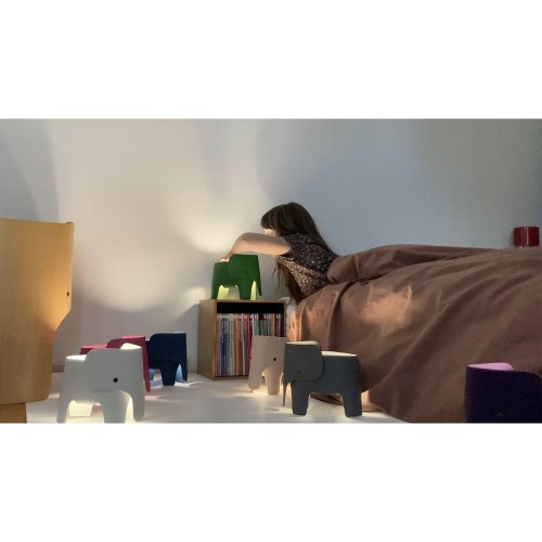 Luce notturna a forma di elefante - bianca