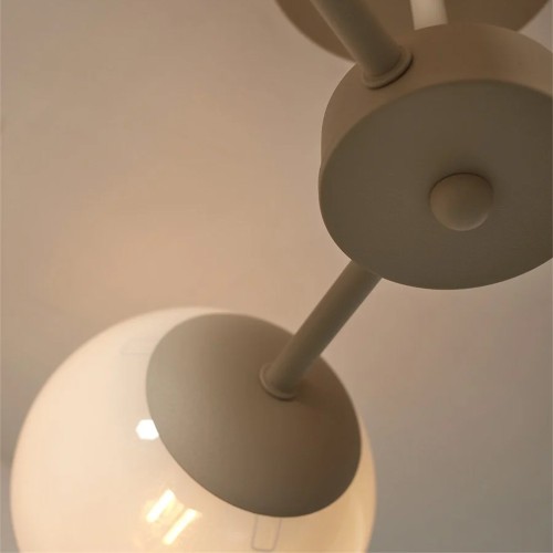 Aspen 3-arm pendant light - white
