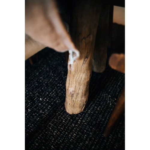 Tapis à poils ras Alice - L 350 x W 250 cm - brun