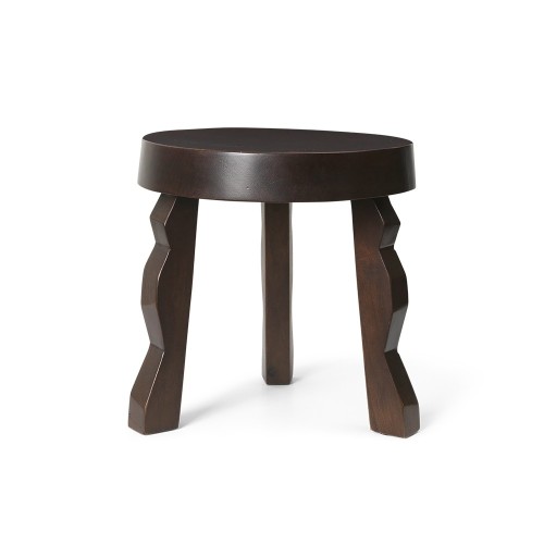 Faye stool - Dark-stained mango