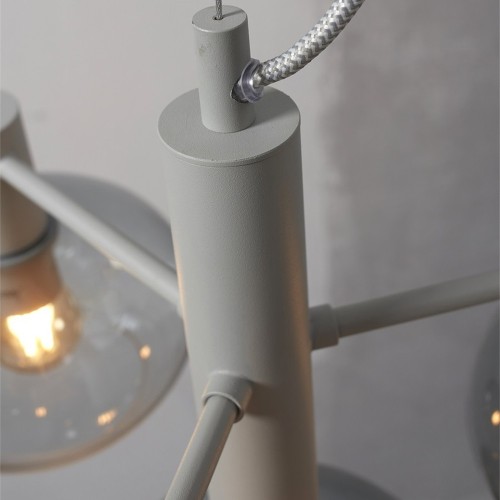 Bologna pendant lamp with 4 arms - grey