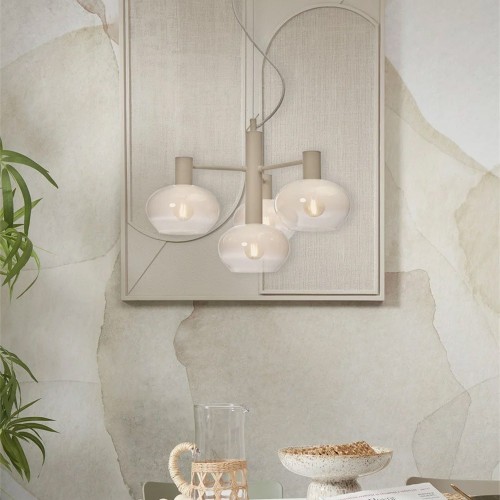 Bologna pendant lamp with 4 arms - milk white