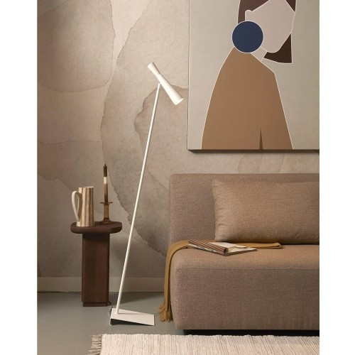 Bordeaux GU10 vloerlamp - wit