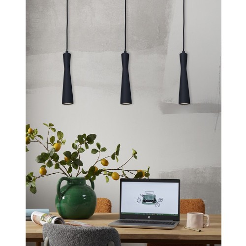 Lampada a sospensione Bordeaux GU10 - nero