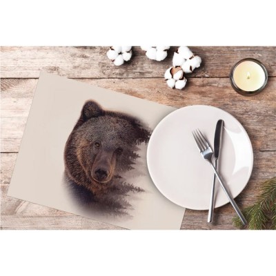 Brown Bear vinyl placemat 2
