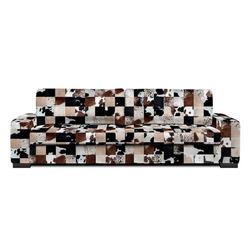 3- bis 4-Sitzer-Sofa Mix Kuhfell