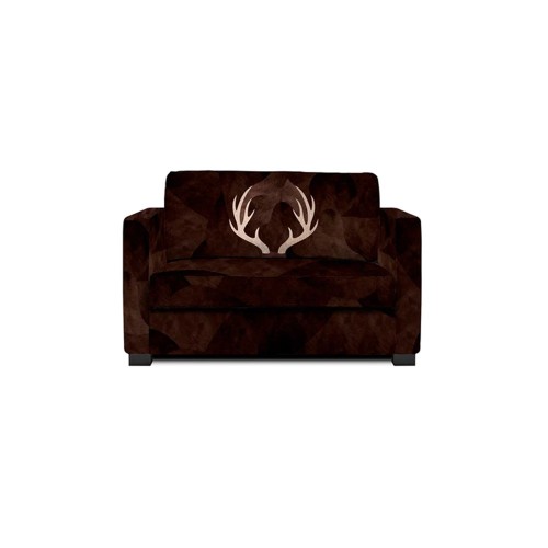 Sillón de asta de ciervo de 1 plaza y media