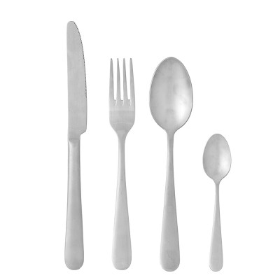 Karma cutlery - Silver stainless steel (set of 4)