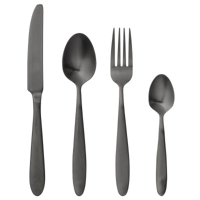 Frea cutlery - black stainless steel (set of 4)