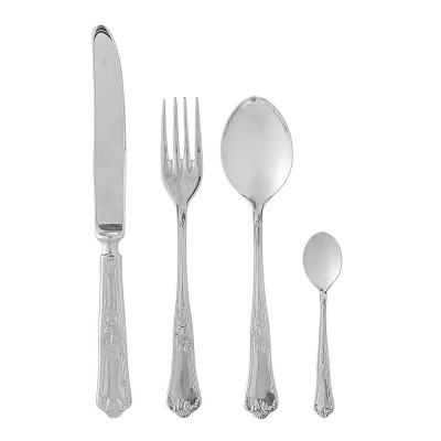 Cubiertos Tilly - Acero inoxidable plateado