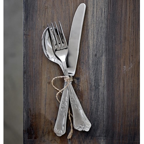 Tilly cutlery - Silver stainless steel (set of 4)