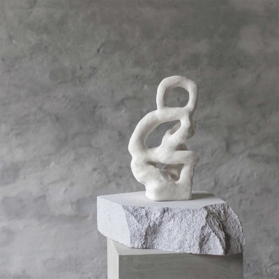 PIEZA DE ARTE escultura - blanco hueso