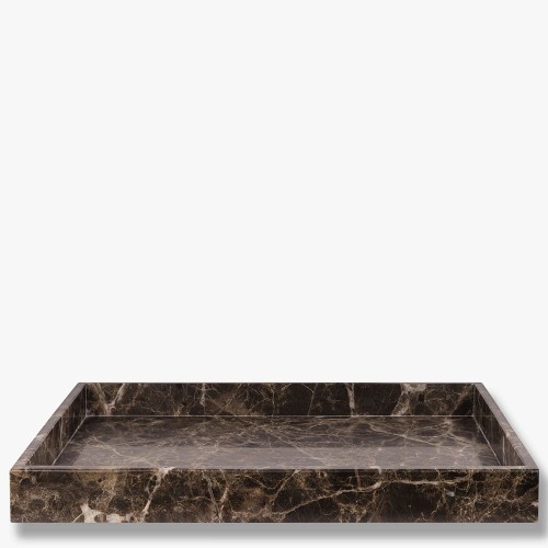 Vassoio deco MARBRE L - marrone