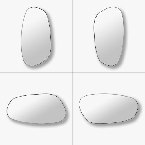 Specchio FIGURA L - grigio sabbia