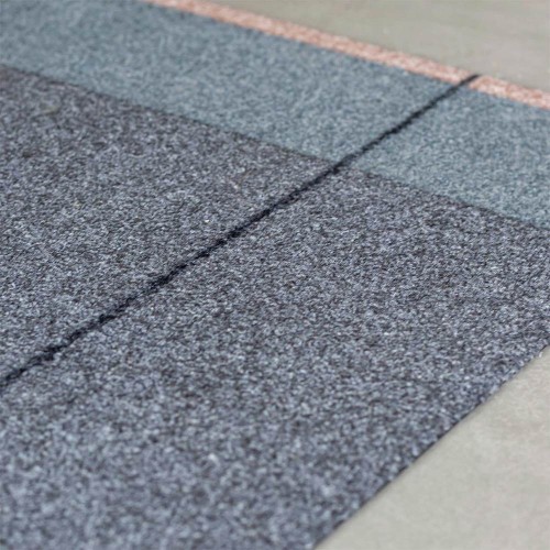 Multi-purpose rug LINEA 55x80 cm - dark grey