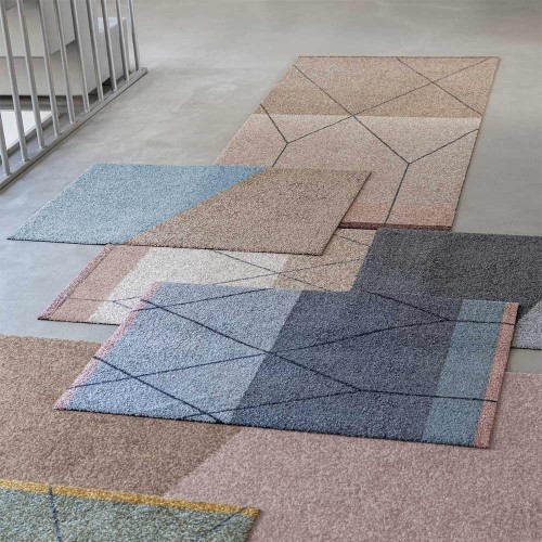 Multifunctioneel tapijt LINEA 55x80 cm - donkergrijs