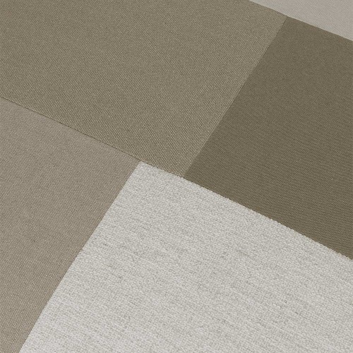 Pouf Catena Sq L500 Patchwork - Naturale/Bianco sporco