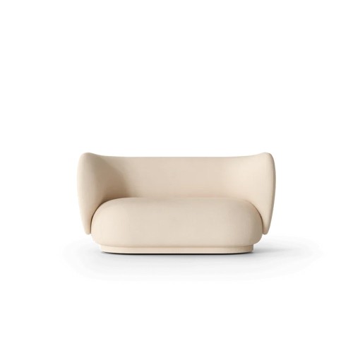 Rico 2 seater Brushed - Blanc Cassé