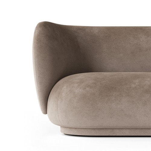 Rico 3 seater Velours Délavé - 26 Beige