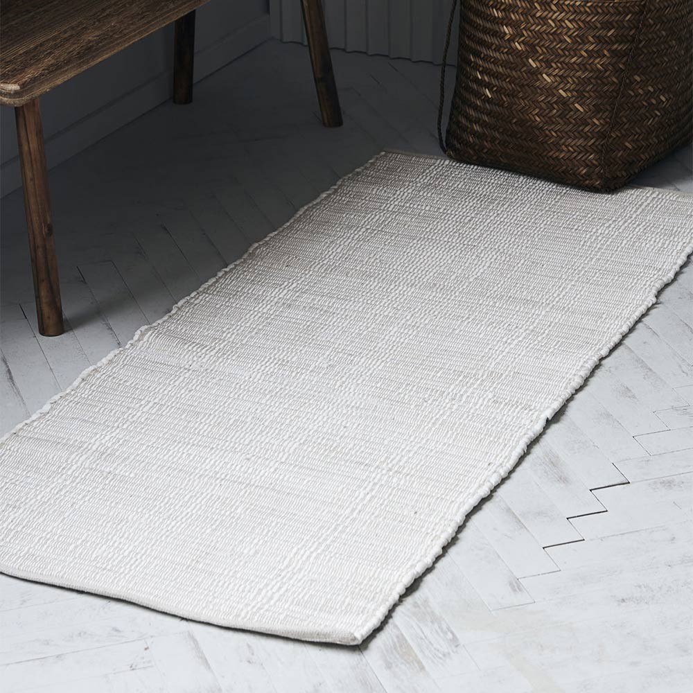 Tapis Chindi, Blanc