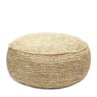 Hocker Raffia Flores - Natur Bazar Bizar