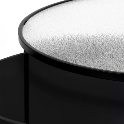 set/2 Couchtische DIA 60/80 x H 30/35 cm - schwarz 2