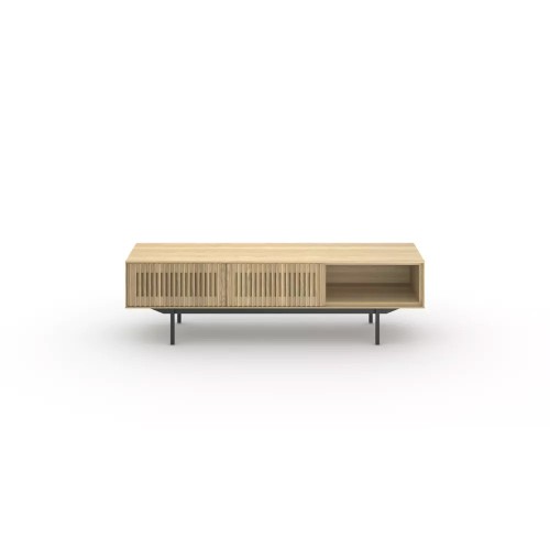 Meuble TV Atlanta L 150 x W 40 x H 45 cm - naturel