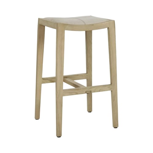 Tabouret Kent L 40 x W 35 x H 76 cm - naturel