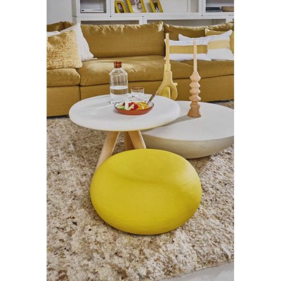 Tavolino Pretoria DIA 40 x H 45 cm - bianco sporco 2