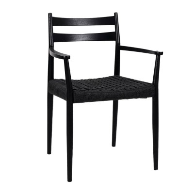 Sedia Minou - nero Pomax