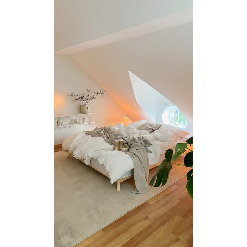 Senza Bed - 101 Blanco gelakt